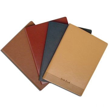 Impresión ecológica de cuadernos de tapa dura de cuero de PU